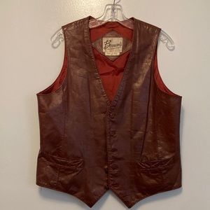 Vintage Bergman’s Leather Vest 42